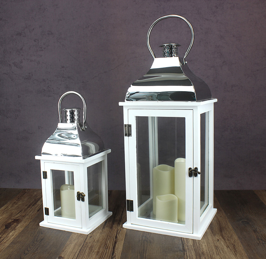 Simplicity Wooden Lantern -KX18029