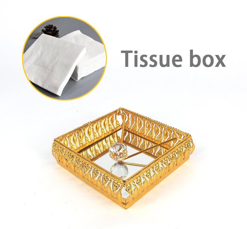 Iron plated tissue box WT-017