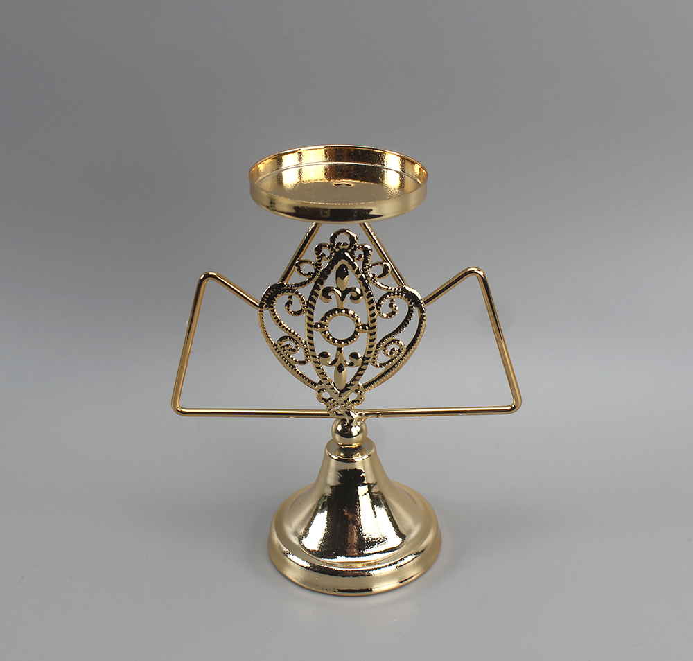 Iron gold candle holder KD-8954