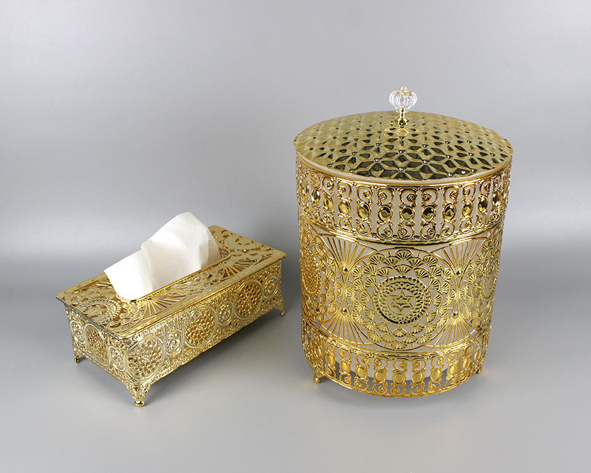 Tissue box & garbage can KD-2748